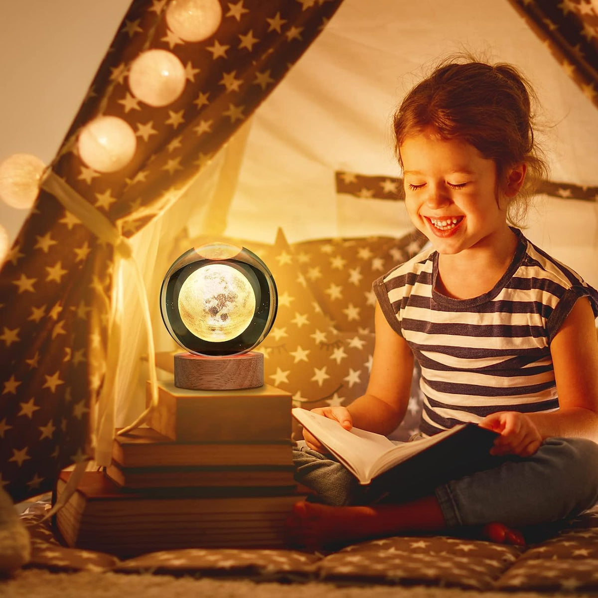 Premium Moon Night Lamp | 3D Lunar LED Lamp | Room Decor