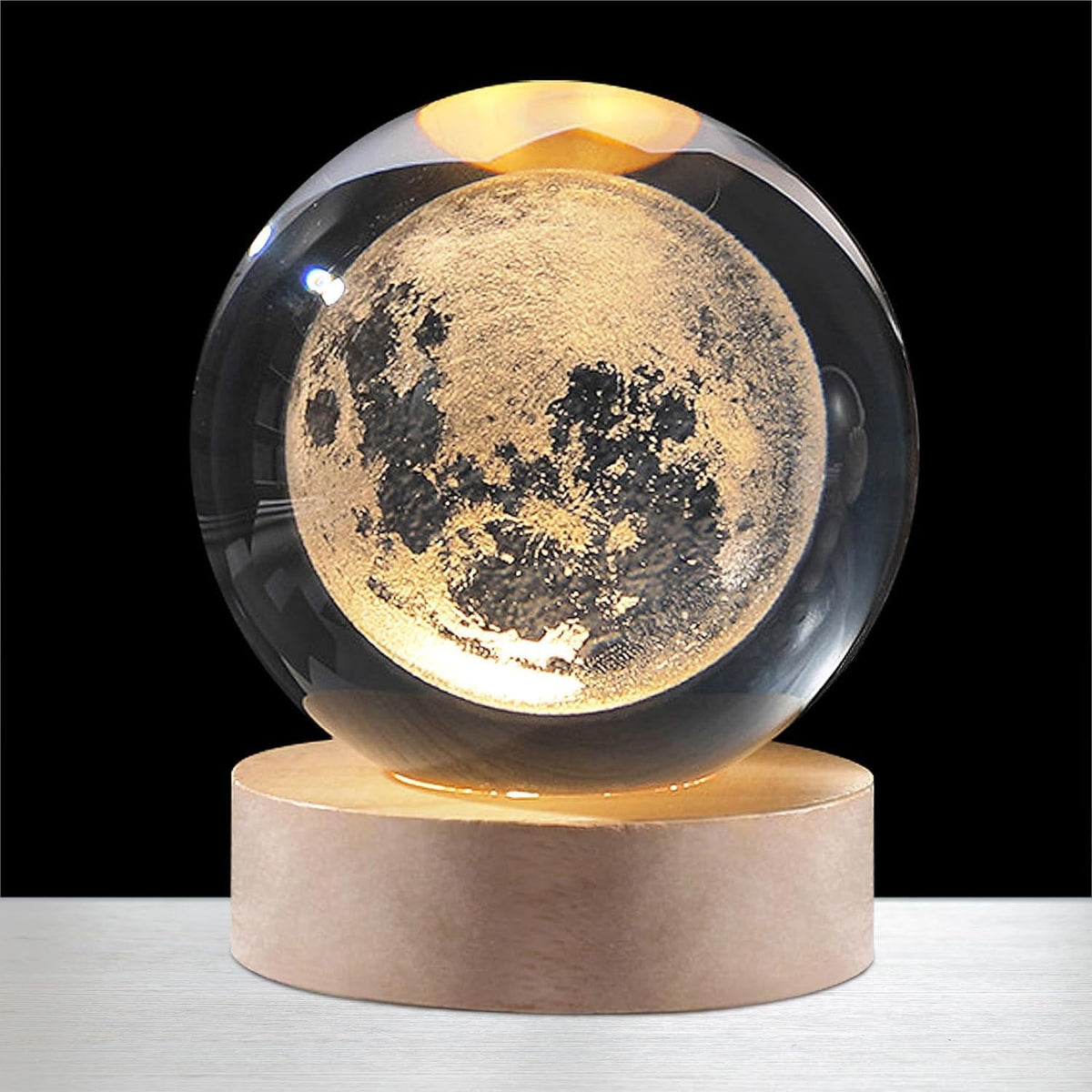 Premium Moon Night Lamp | 3D Lunar LED Lamp | Room Decor