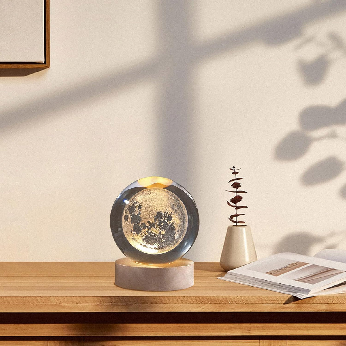 Premium Moon Night Lamp | 3D Lunar LED Lamp | Room Decor