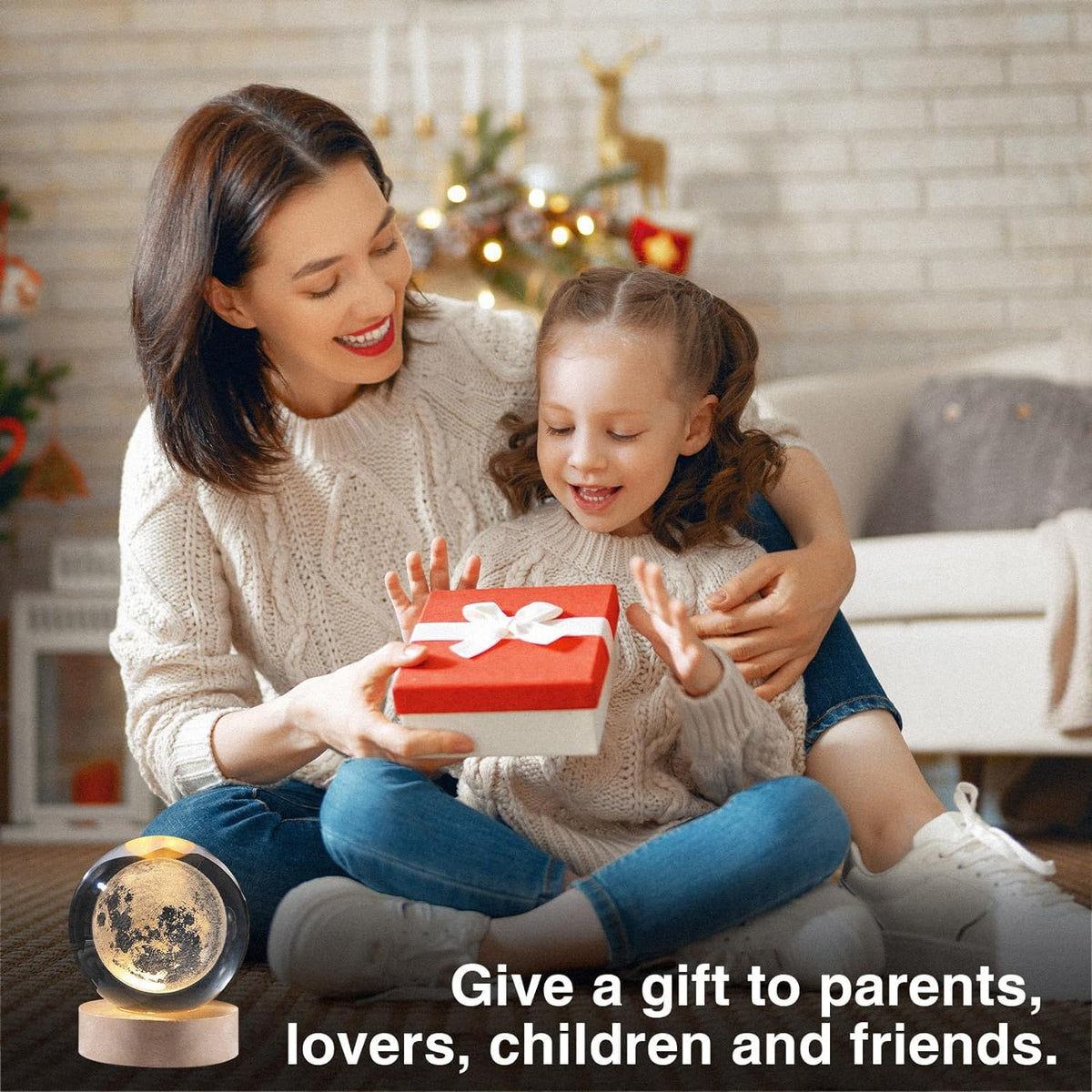 Premium Moon Night Lamp | 3D Lunar LED Lamp | Room Decor