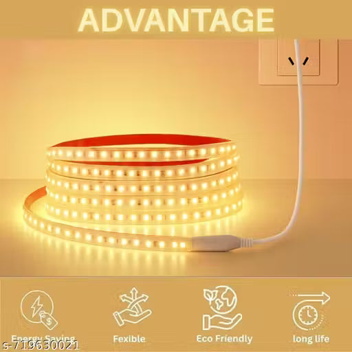 Premium 5m LED Rope Light — Warm White | Room Decor